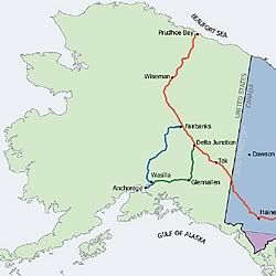Alaskan pipeline natural gas