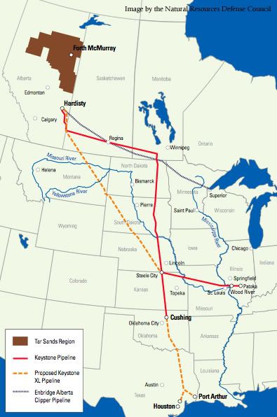 Alberta tar sands,Keystone Pipeline