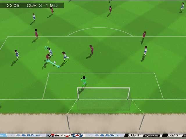 Some action on the pitch