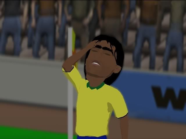 Player looks dismayed