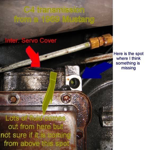 1969 C4 transmission leak/missing part Vintage Mustang Forums