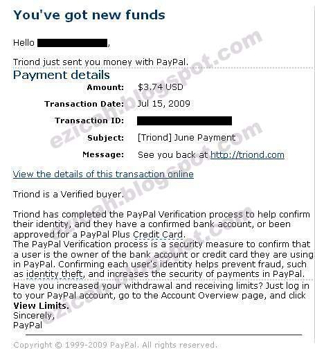 Triond payment proof - June