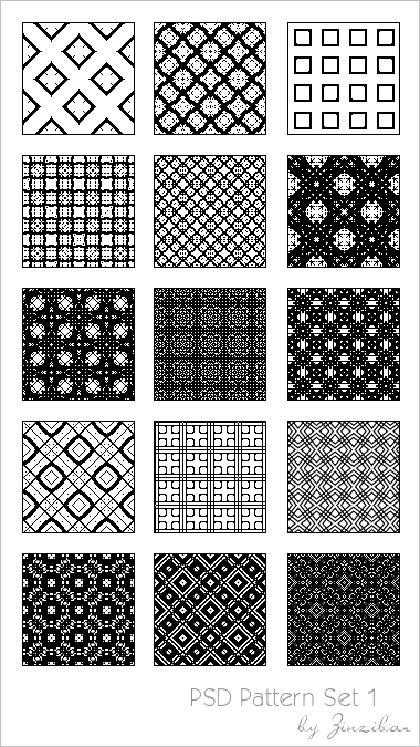 black background patterns. Background Patterns - Set