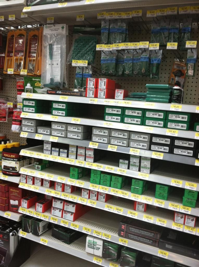 Does your Walmart carry reloading supplies?