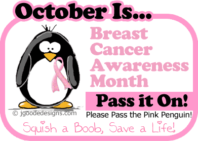 Breast Cancer Awareness - pass it on