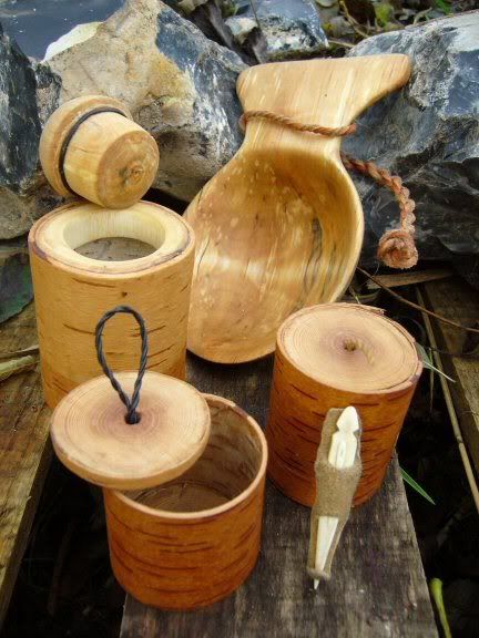 birch bark containers