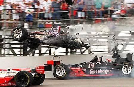 Here is a picture of a minor race car crash provided that we can agree on 