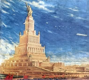 Palace of Soviets Designed in 1933 for Moscow Soviet Union