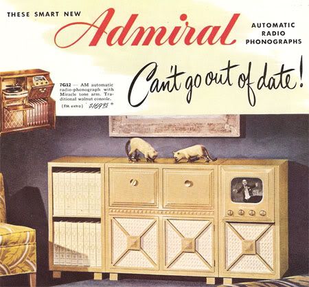 1948 Admiral radio television ad