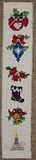 Mini Christmas banner w/ beading