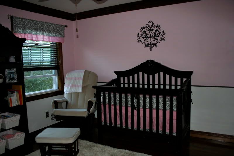 nursery pics pink black and white damask themed the bump damask photo albums