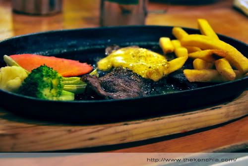 Sizzling Cheese Sirloin