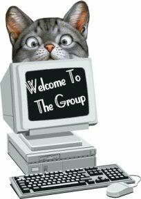 Computer kitty welcome
