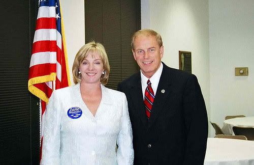 Jane with Governor Ted Strickland