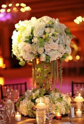 white wedding decor ideas. white flowers