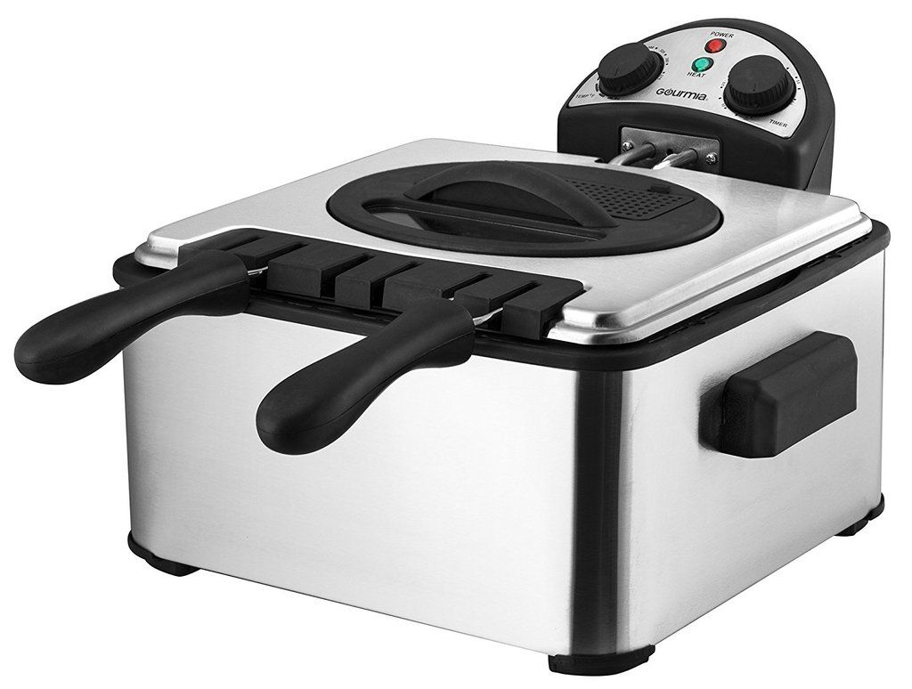 Electric Deep Fryer Double Basket Home Kitchen Large 4 Quart Capacity NEW