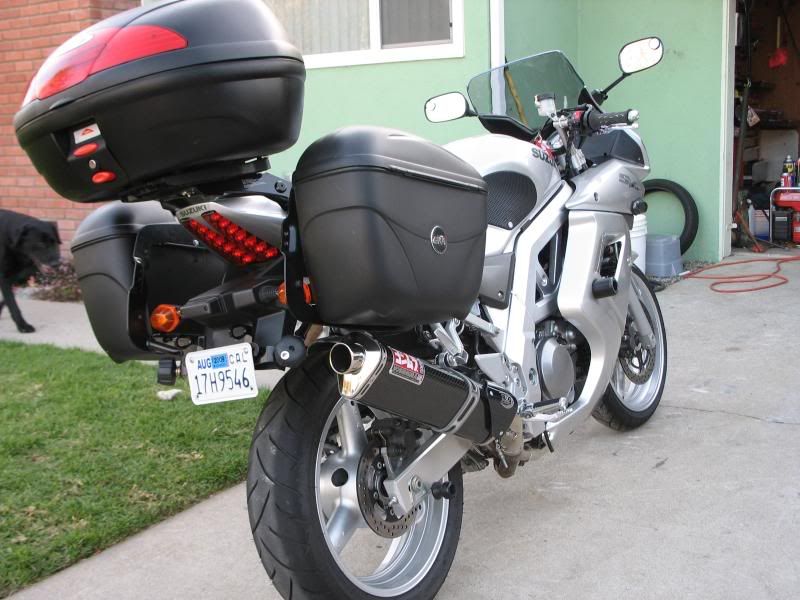 suzuki sv650 luggage