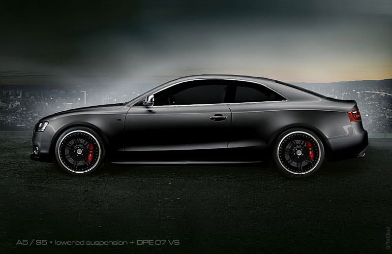 Audi A5 S5 with lowered suspension 19 DPE 07 VS