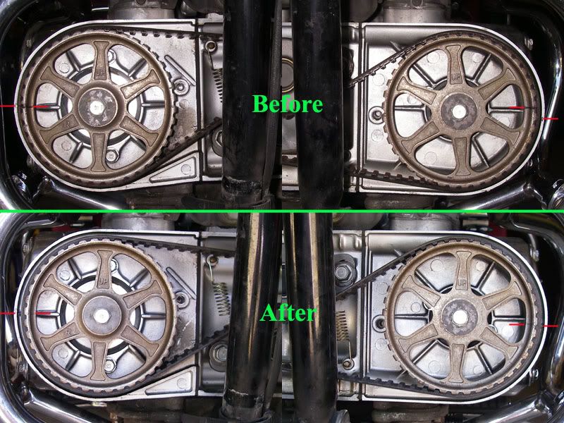 1983 GL1100I Timing Belt Alignment Adjust or not? Steve Saunders
