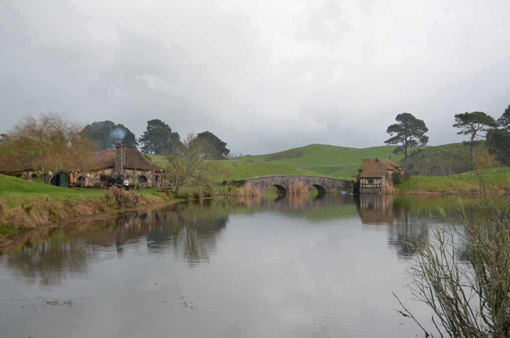 The Green Dragon Inn, Stone Bridge, and Windmill