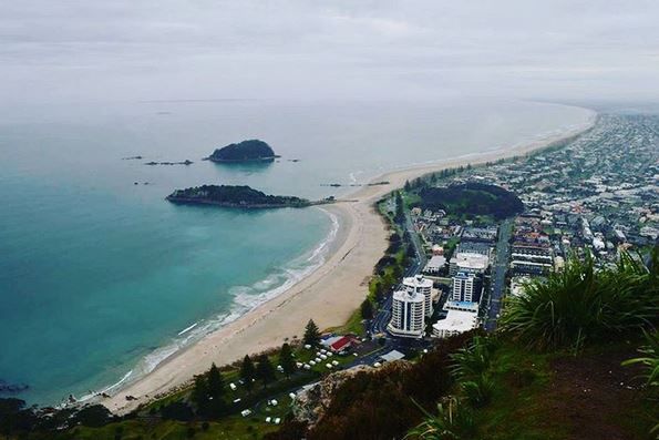 On top of Mount Mauao