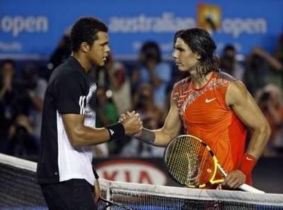 Nadal and Tsonga, Australian Open 2008 semis