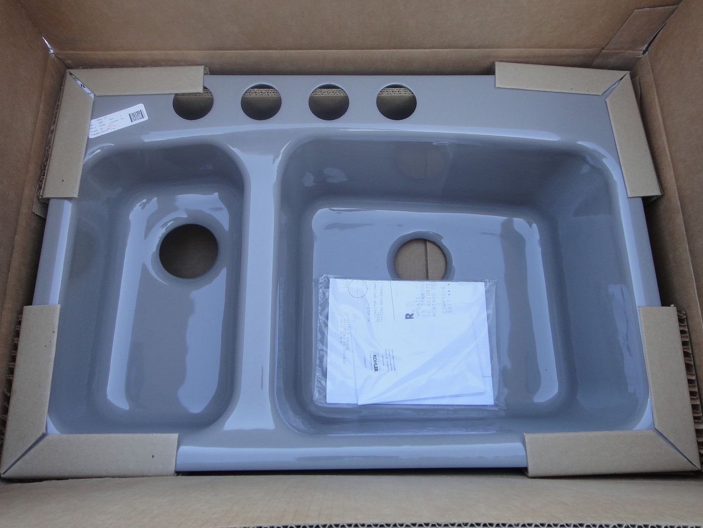 Kohler Lakefield Cast Iron 5877 4u k4 Kitchen Sink  