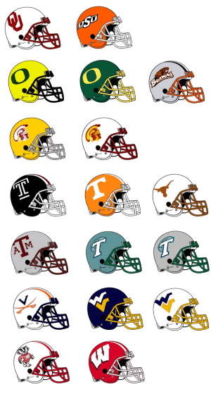 College FB Helmet Prototypes - Concepts - Chris Creamer's Sports Logos ...