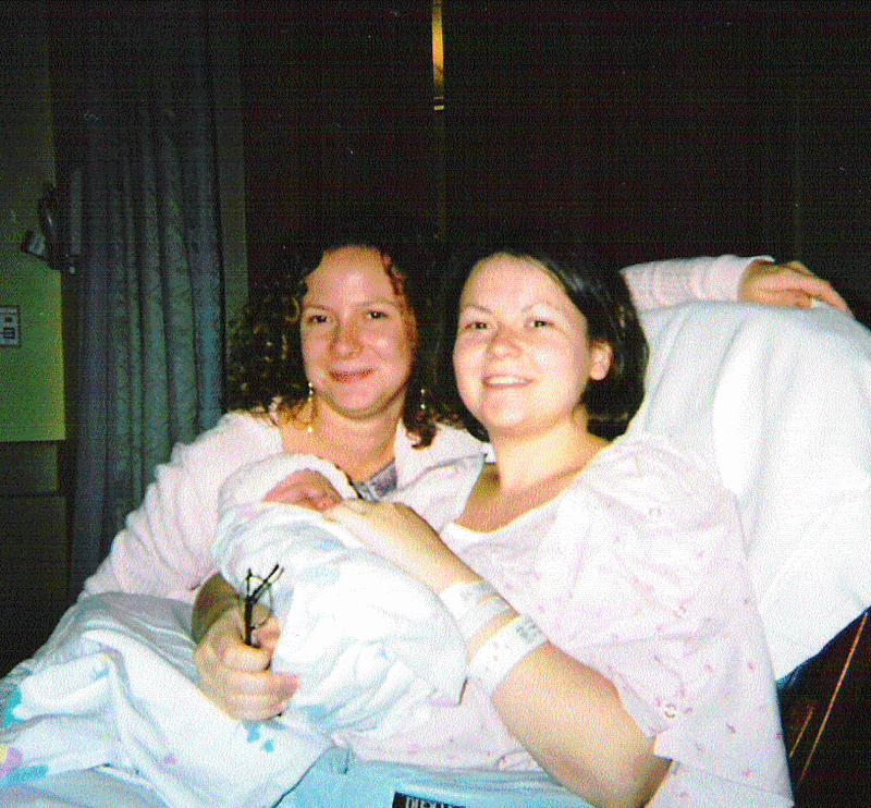 Aunt Melissa, Mommy, and Anna