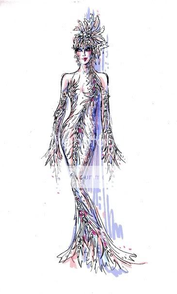 Bob Mackie's Sketches of the new Costumes!! in Cher at The Colosseum Forum