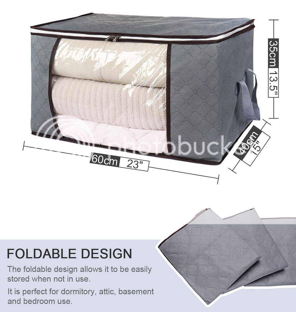 4er Aufbewahrungstasche Unterbett Unterbettkommode für Bettwäsche
